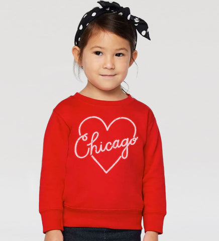 Heart Chicago - kid's sweatshirt
