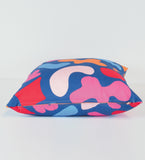 Squiggle Party - blue - 18"x18" pillow or pillow case