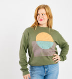 Swimming Sunset - adult unisex sweatshirt