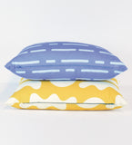 Morse Code - blue - pillow or pillow case