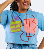 Cloud Ladder - adult crop shirt