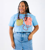 Cloud Ladder - adult crop shirt