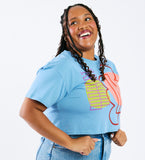 Cloud Ladder - adult crop shirt