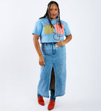 Cloud Ladder - adult crop shirt