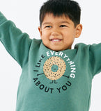 I Like Everything About You - kid's bagel sweatshirt