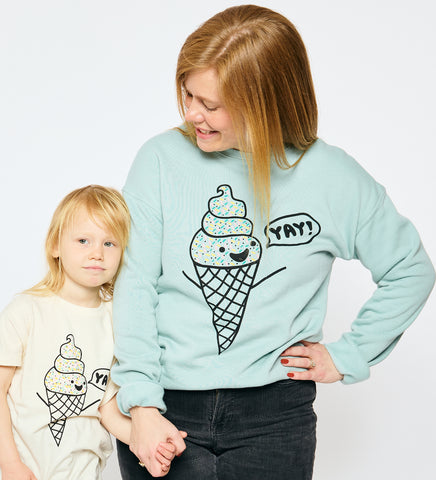 Ice Cream Yay! - adult sweatshirt