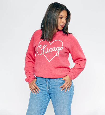 I Heart Chicago - adult sweatshirt