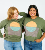 Swimming Sunset - adult unisex sweatshirt