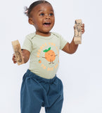 Orange You Glad To See Me? - organic bodysuit for baby