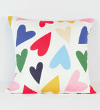 Cheeky Checks and Hearts - 18"x18" pillow or pillow case