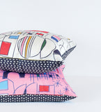 Boardwalk - pink - 18"x18" pillow or pillow case