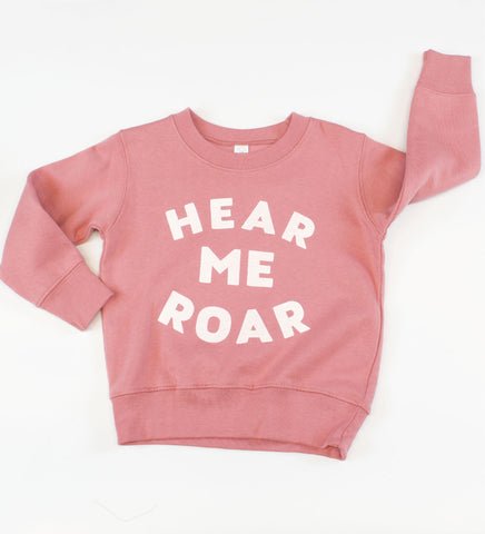 Hear me Roar - kid sweatshirt