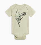 Yay for Ice Cream - organic bodysuit for baby