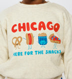 Here for the Snacks - kid's sweatshirt