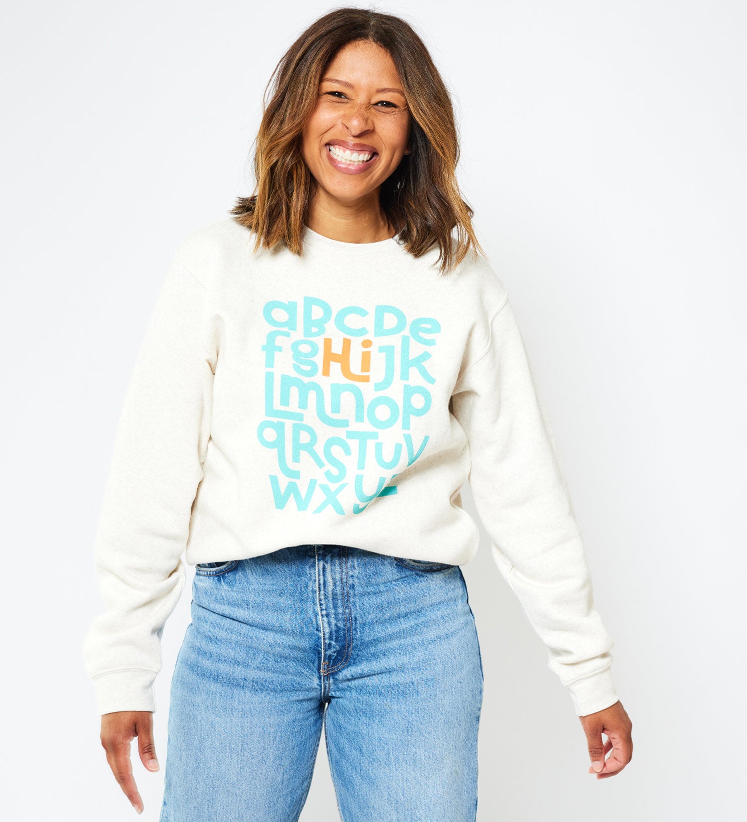Hi From the Alphabet - adult sweatshirt – Earth Cadets