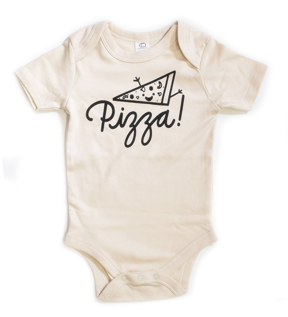 Pizza - organic bodysuit for baby