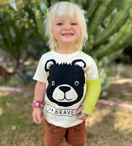 Brave Bear - kid's t-shirt
