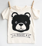Brave Bear - kid's t-shirt