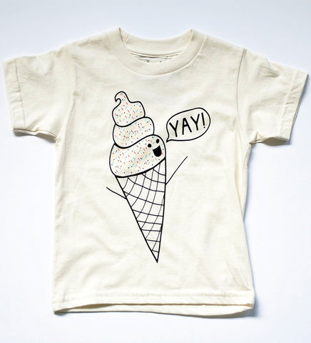 Yay! Ice Cream - kid's t-shirt