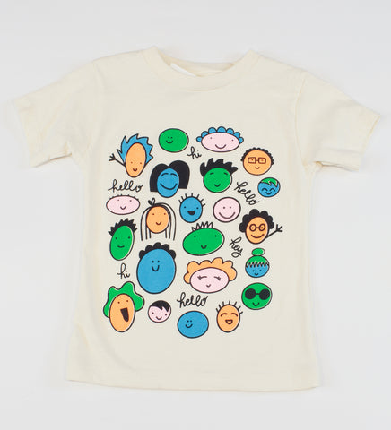 Friendly Faces - kid's t-shirt