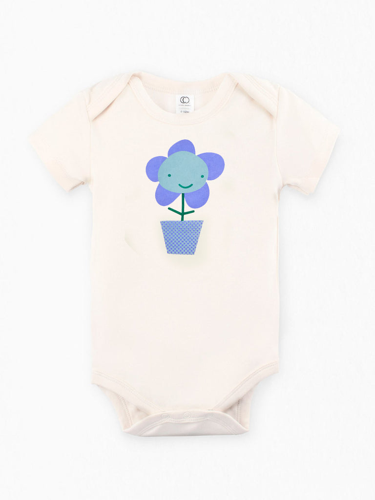 Flower Power - organic bodysuit for baby
