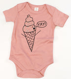 I Scream for Ice Cream - organic bodysuit for baby