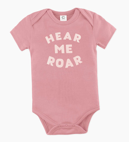 Hear Me Roar - organic bodysuit for baby