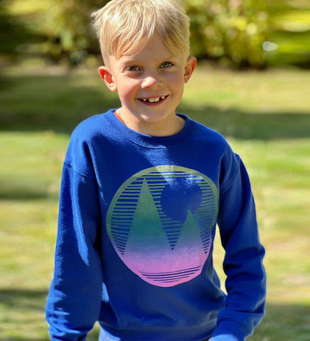 Mountainscape - kid's sweatshirt